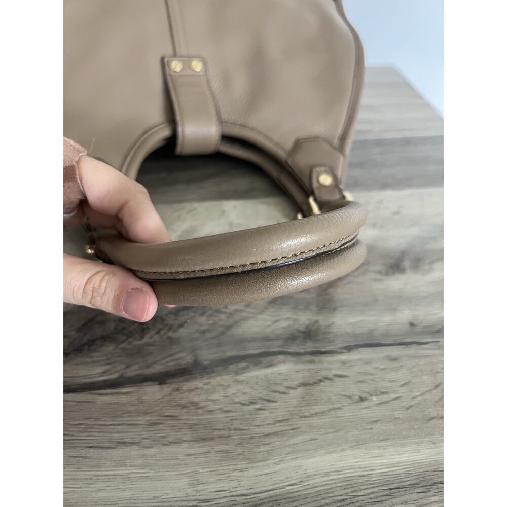 Michael Michael Kors Large Hudson Hobo Shoulder Bag Brown Leather Tote - Picture 12 of 15